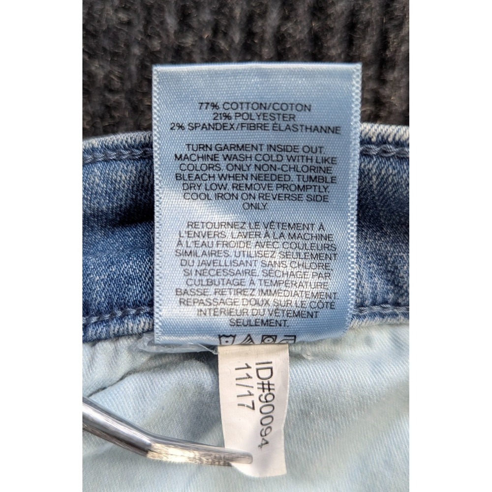 Express Stretch Denim Perfect Ankle High Rise Jeans Womens 2S Blue Cotton Skinny - Picture 8 of 16